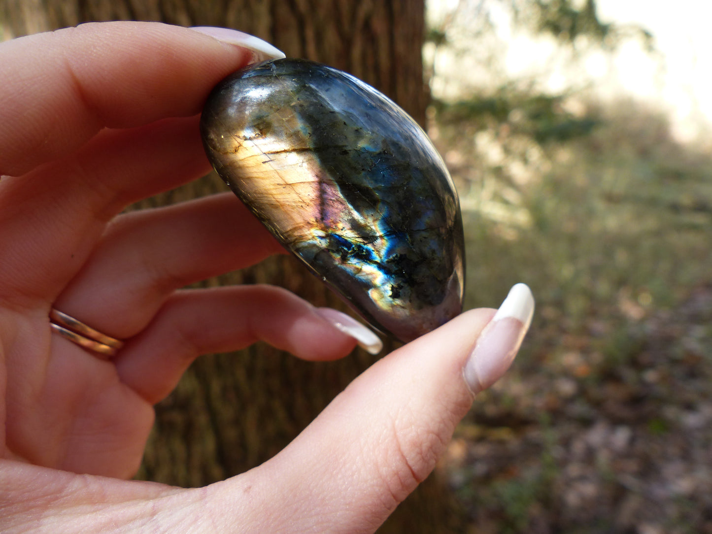 Labradorite Palm Stone (#76)