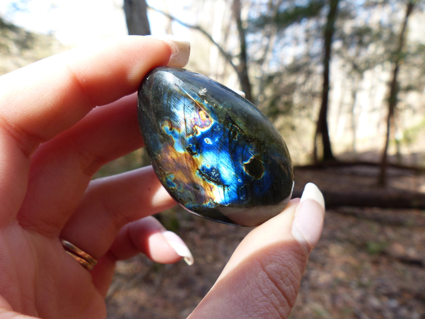 Labradorite Palm Stone (#72)