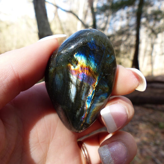 Labradorite Palm Stone (#72)