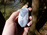 Violet Flame Agate Palm Stone (#4)