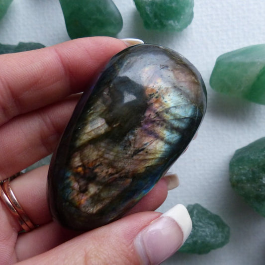 Labradorite Palm Stone (#82)