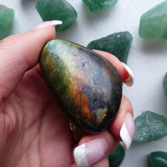 Labradorite Palm Stone (#85)