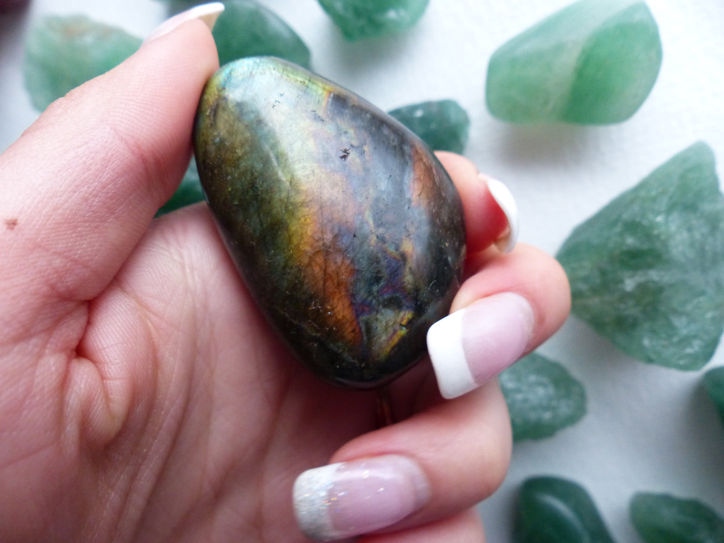 Labradorite Palm Stone (#85)