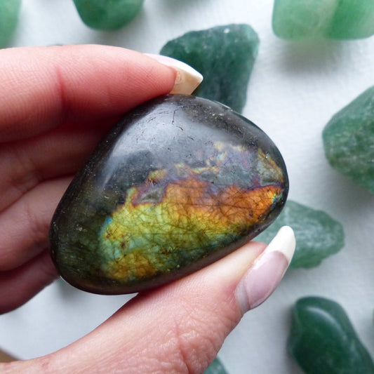 Labradorite Palm Stone (#85)