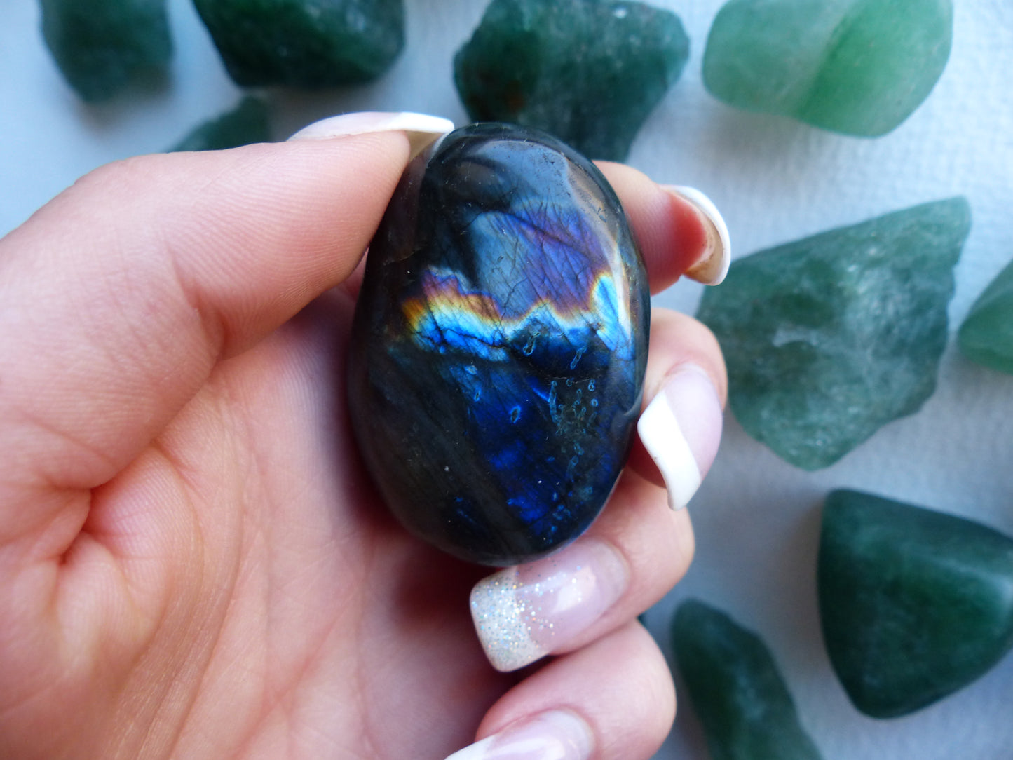 Labradorite Palm Stone (#92)