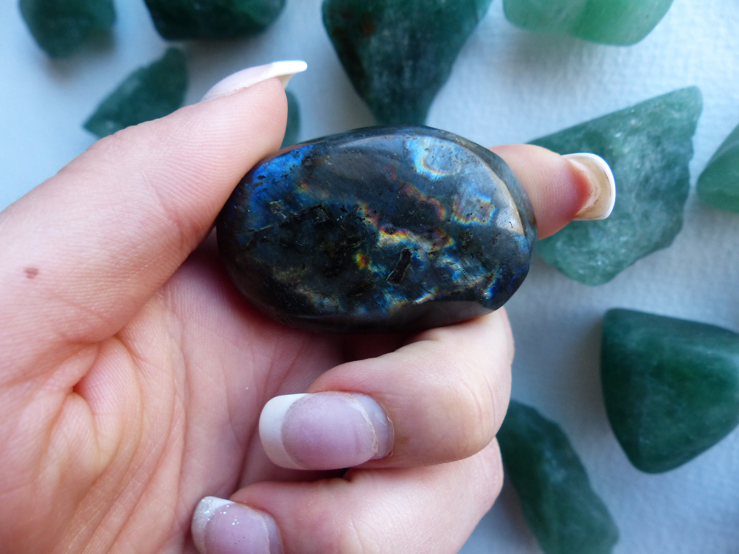Labradorite Palm Stone (#92)