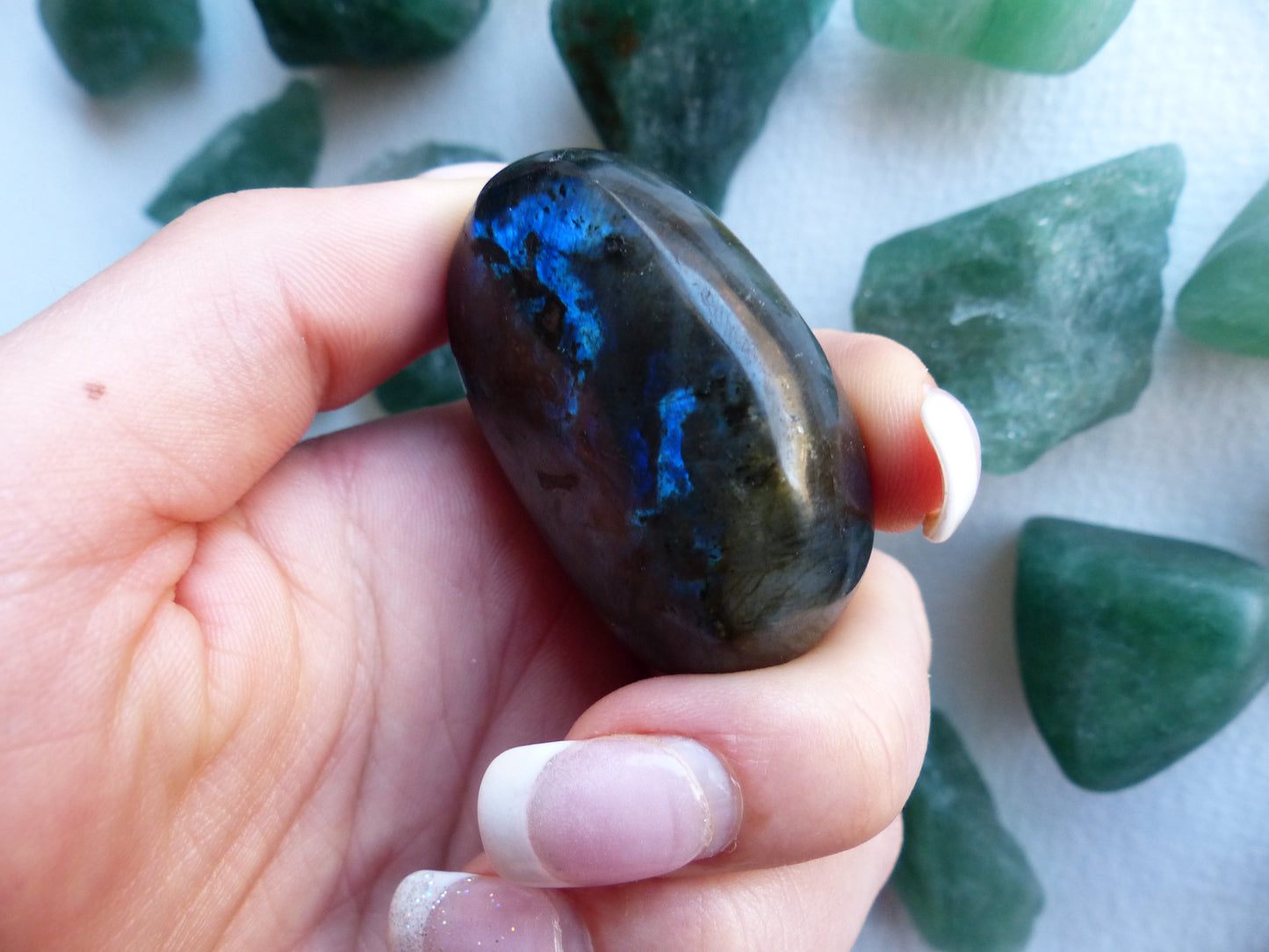 Labradorite Palm Stone (#92)