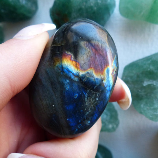 Labradorite Palm Stone (#92)