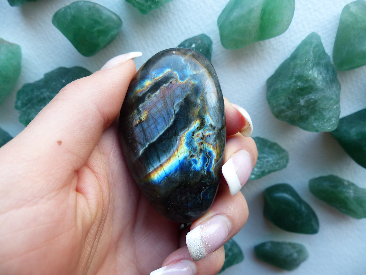 Labradorite Palm Stone (#88)