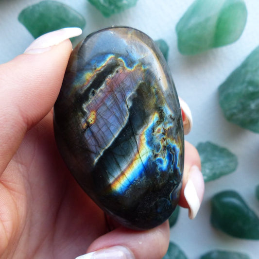 Labradorite Palm Stone (#88)