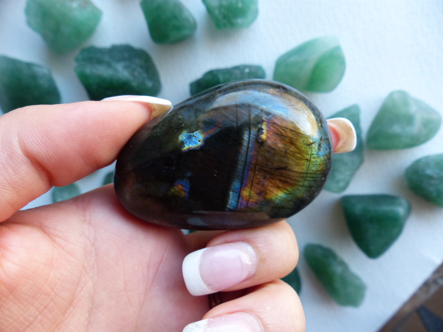 Labradorite Palm Stone (#86)