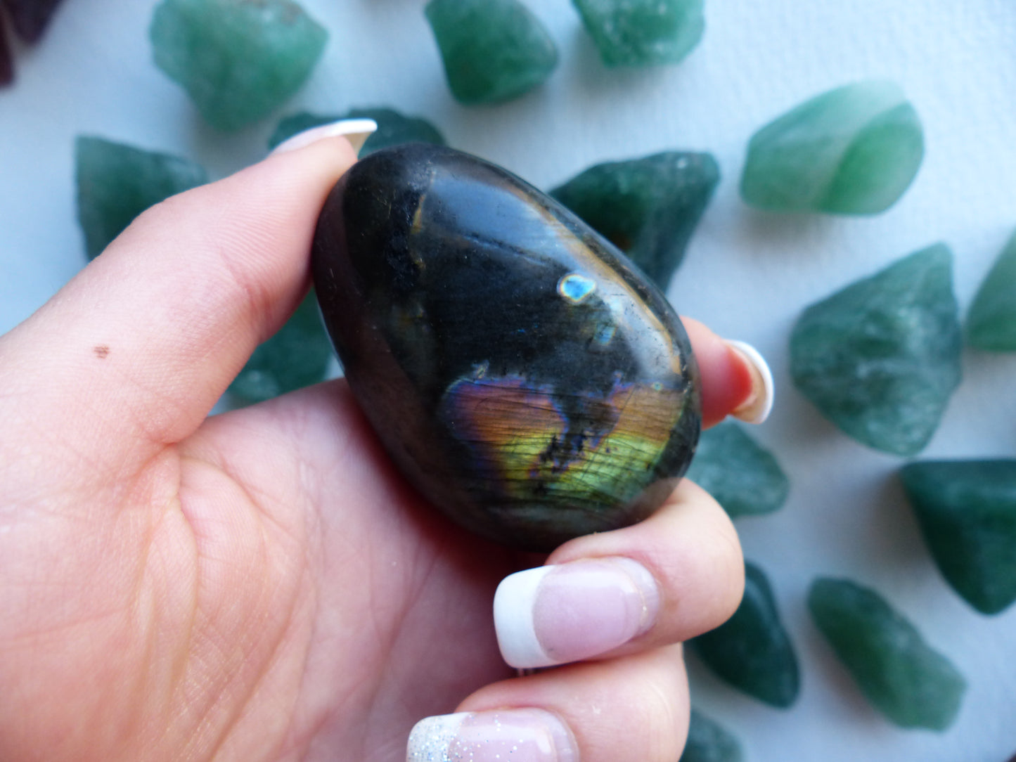 Labradorite Palm Stone (#86)