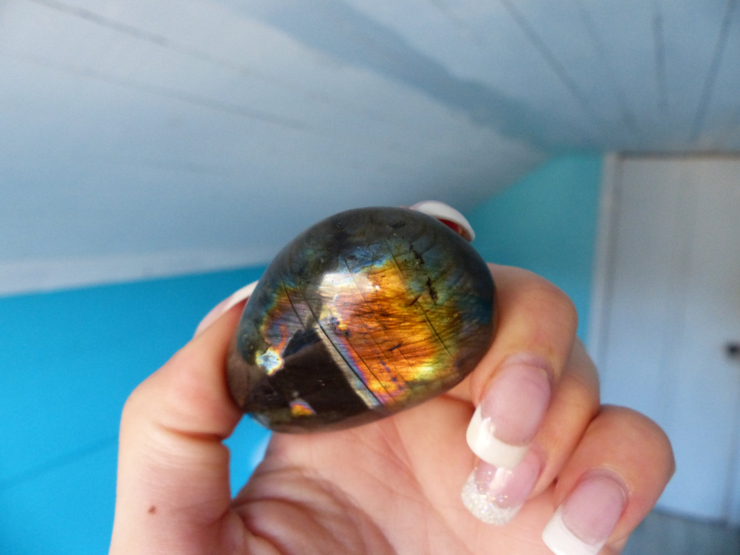 Labradorite Palm Stone (#86)