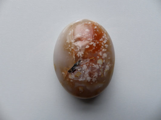 Flower Agate Palm Stone (#27)