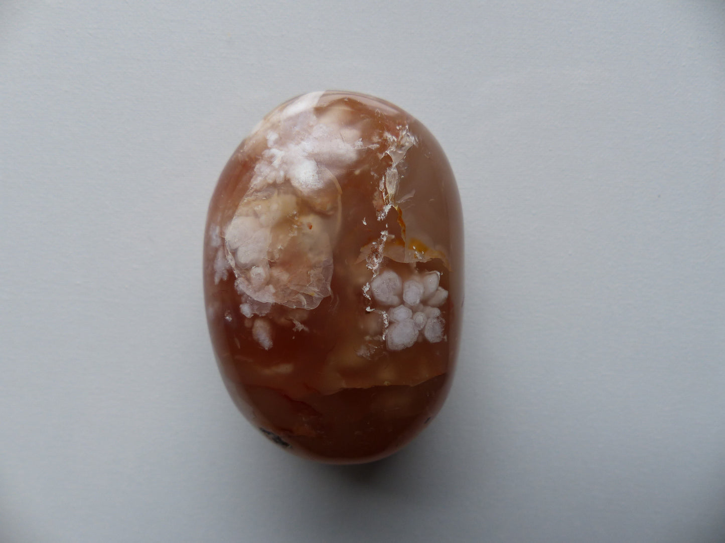 Flower Agate Palm Stone (#25)