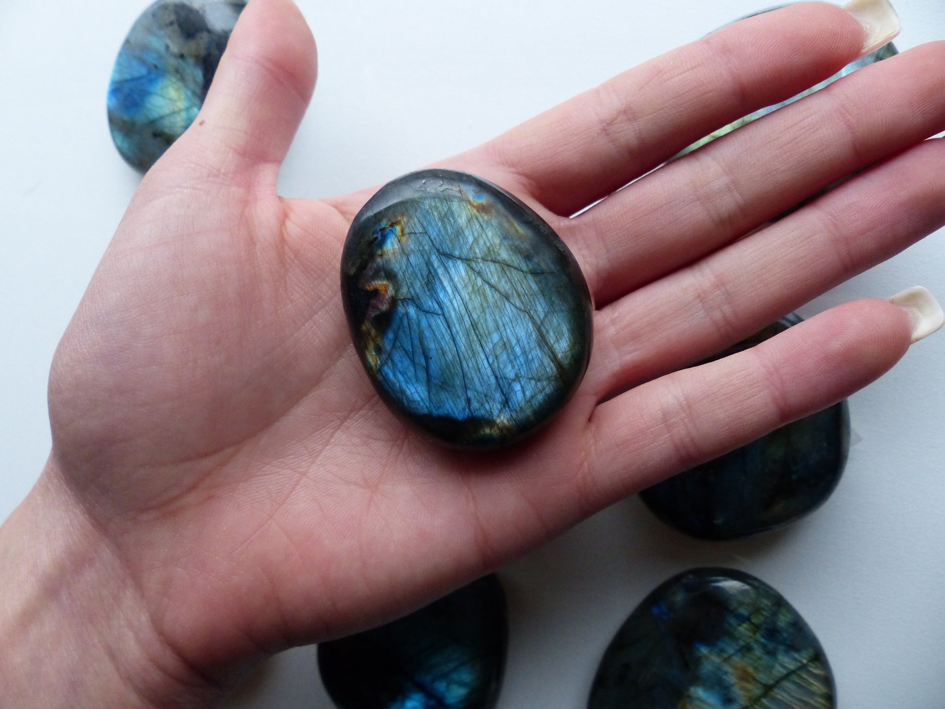 Choose your Labradorite Palm Stone - Simply Affinity