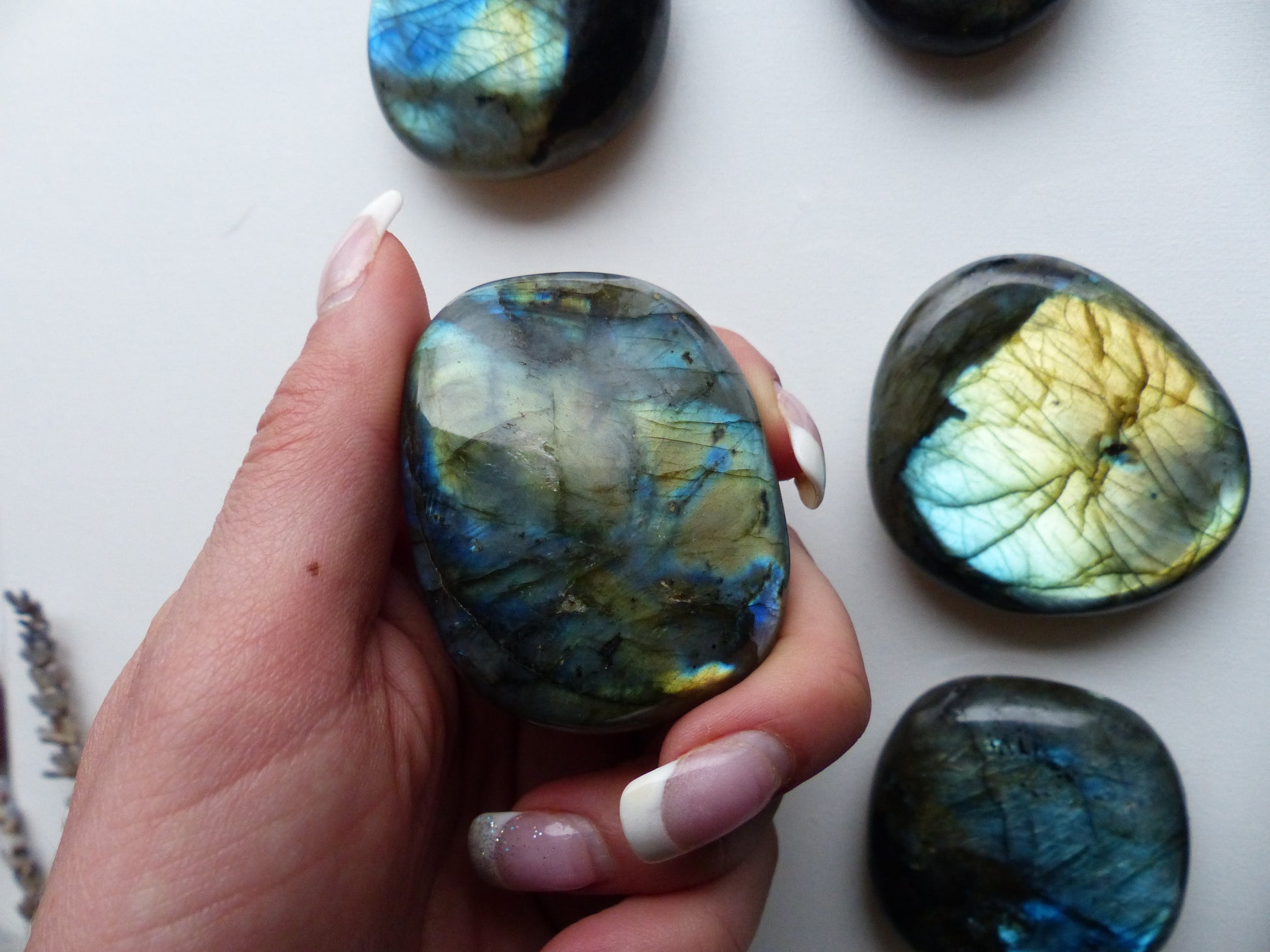Choose your Labradorite Palm Stone - Simply Affinity