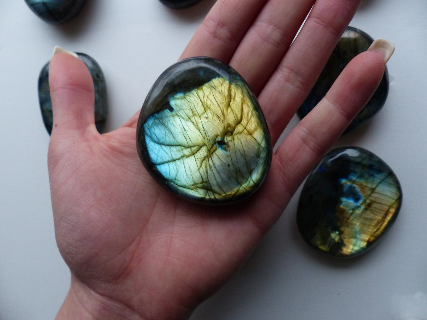Choose your Labradorite Palm Stone - Simply Affinity