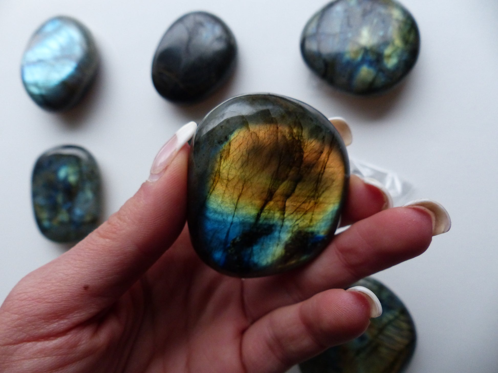 Choose your Labradorite Palm Stone - Simply Affinity