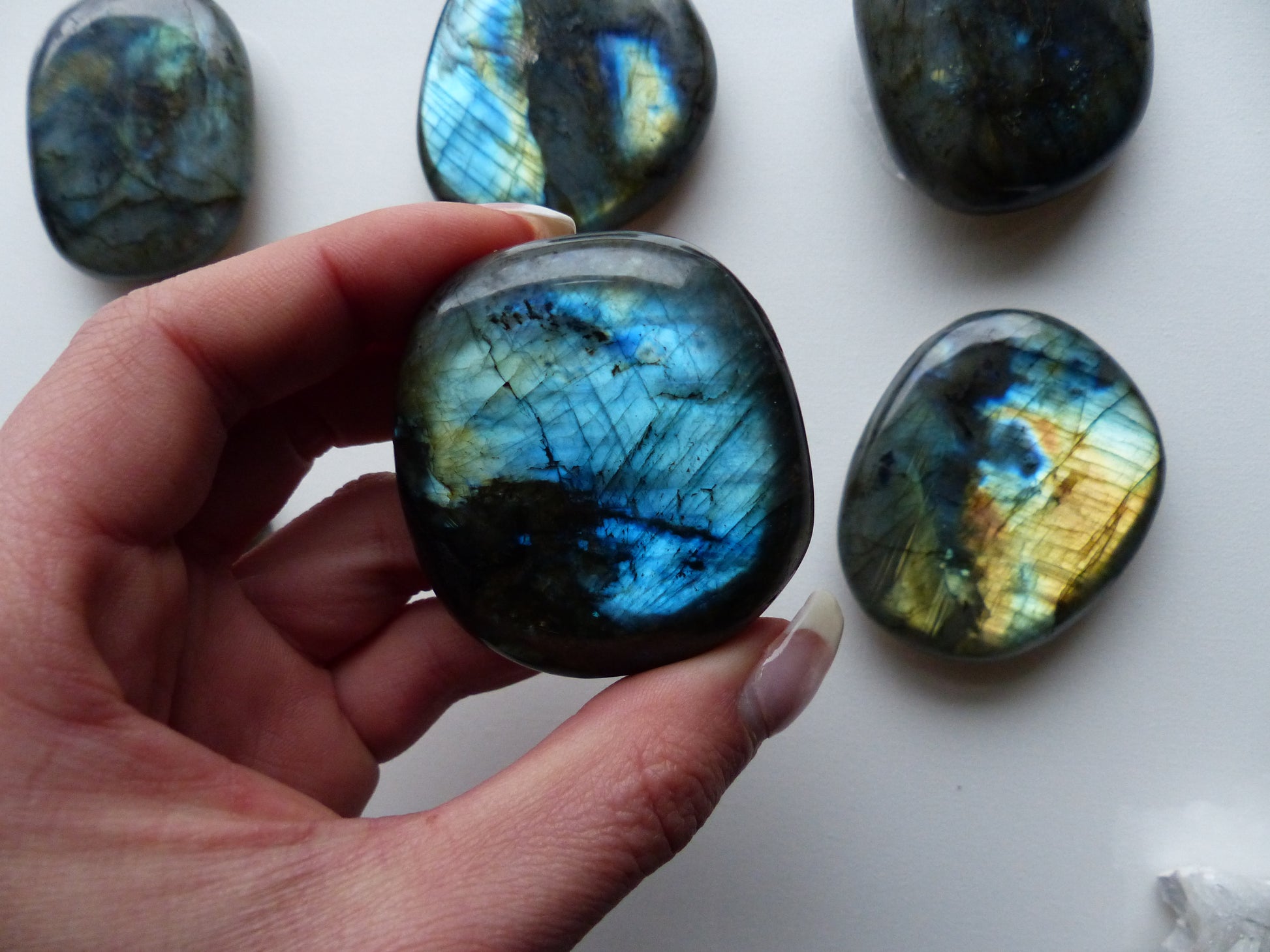 Choose your Labradorite Palm Stone - Simply Affinity