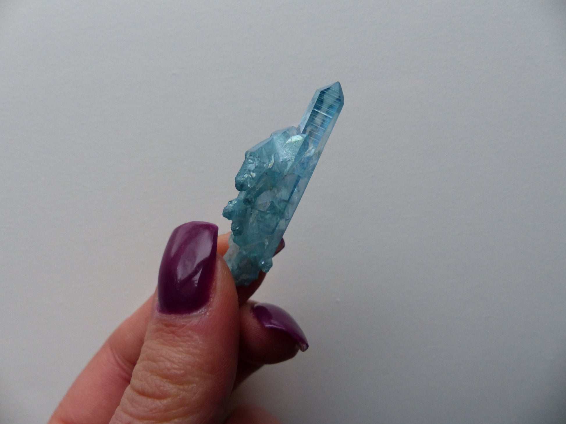 Arkansas Aqua Aura Quartz Point (#4) - Simply Affinity