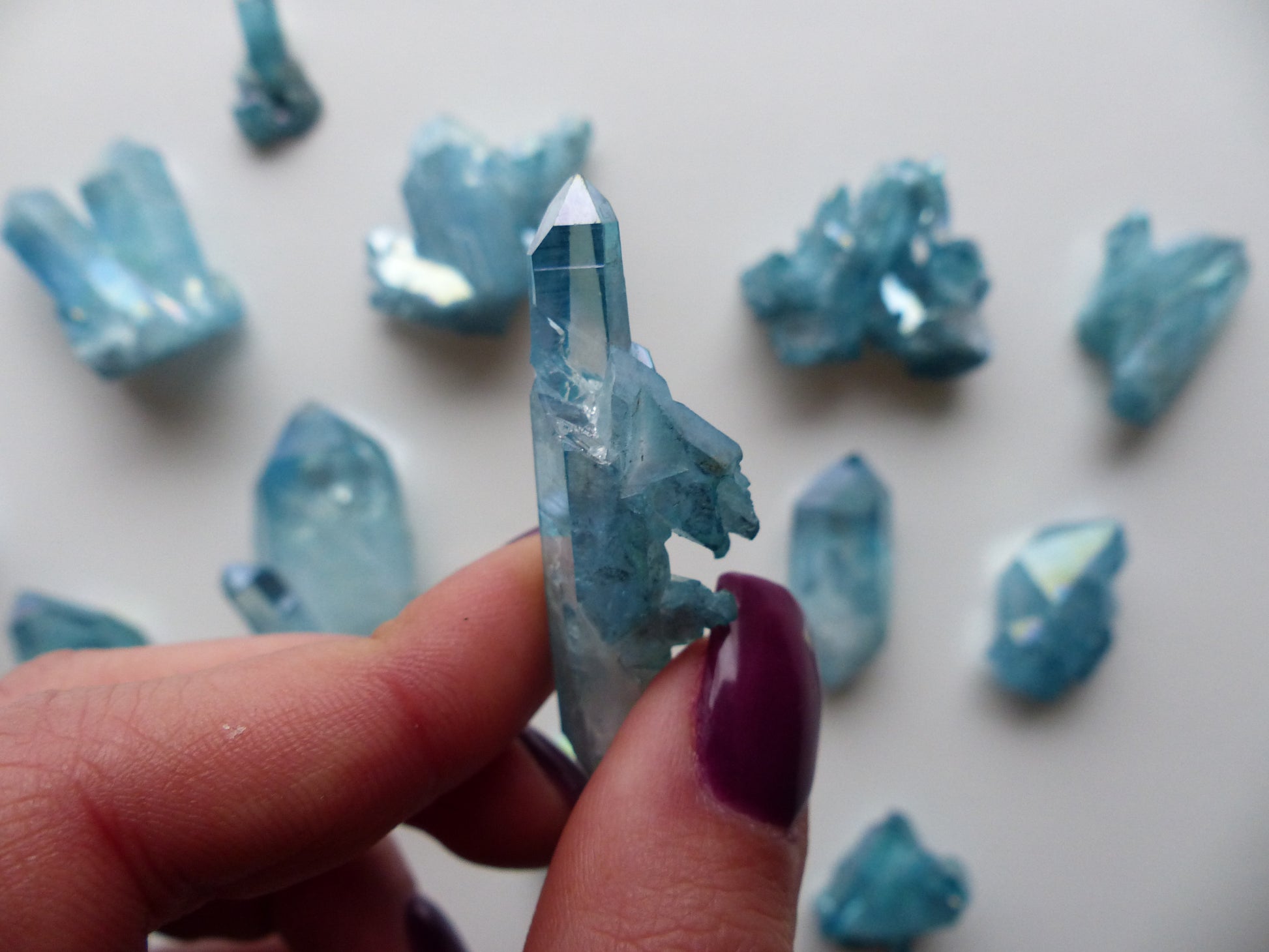 Arkansas Aqua Aura Quartz Point (#4) - Simply Affinity