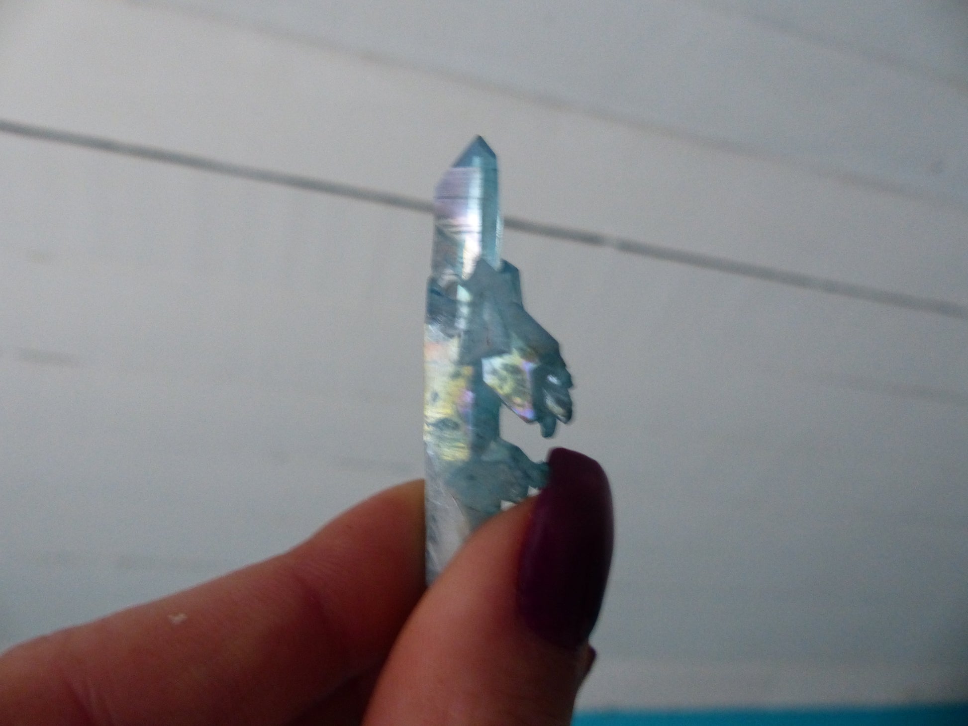 Arkansas Aqua Aura Quartz Point (#4) - Simply Affinity