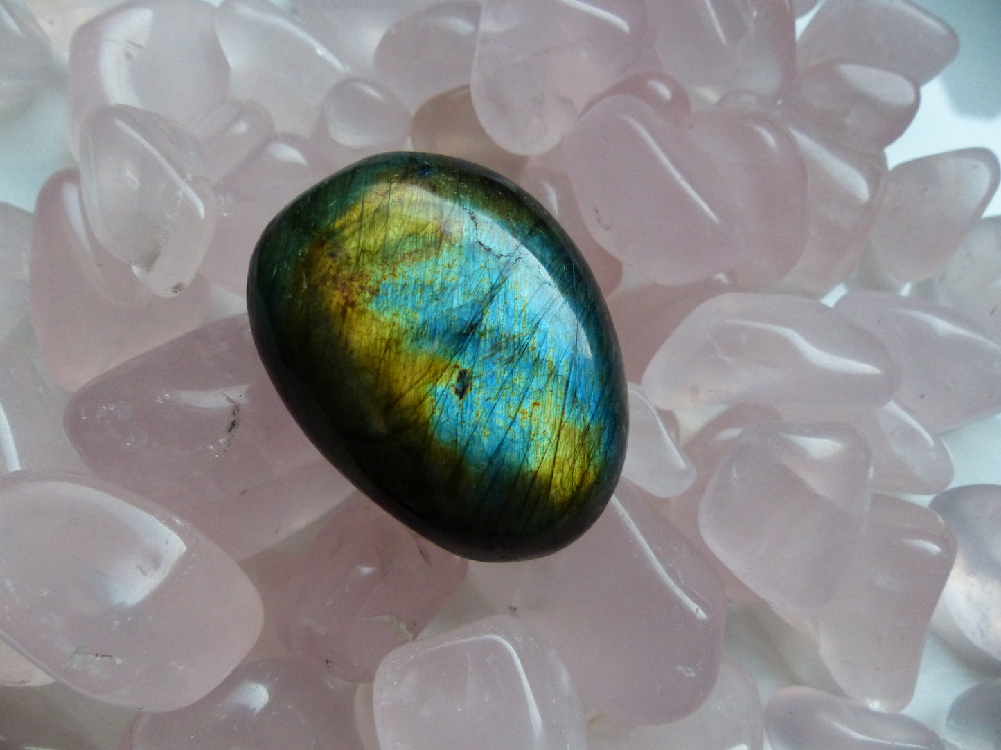 Labradorite Palm Stone (#108)