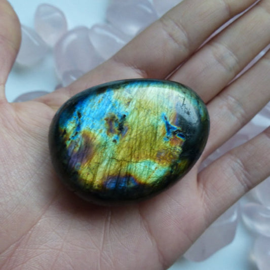 Labradorite Palm Stone (#108)