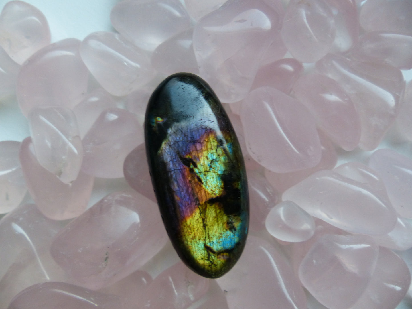 Labradorite Palm Stone (#110p)
