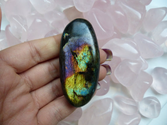 Labradorite Palm Stone (#110p)