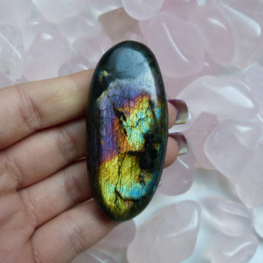 Labradorite Palm Stone (#110p)
