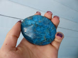 Blue Apatite Palm Stone (#8)