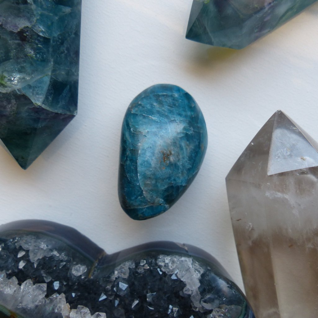 Blue Apatite Palm Stone (#11) - Simply Affinity