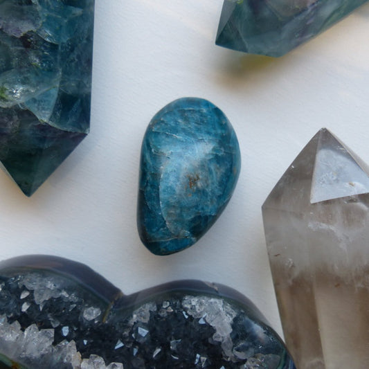 Blue Apatite Palm Stone (#11) - Simply Affinity