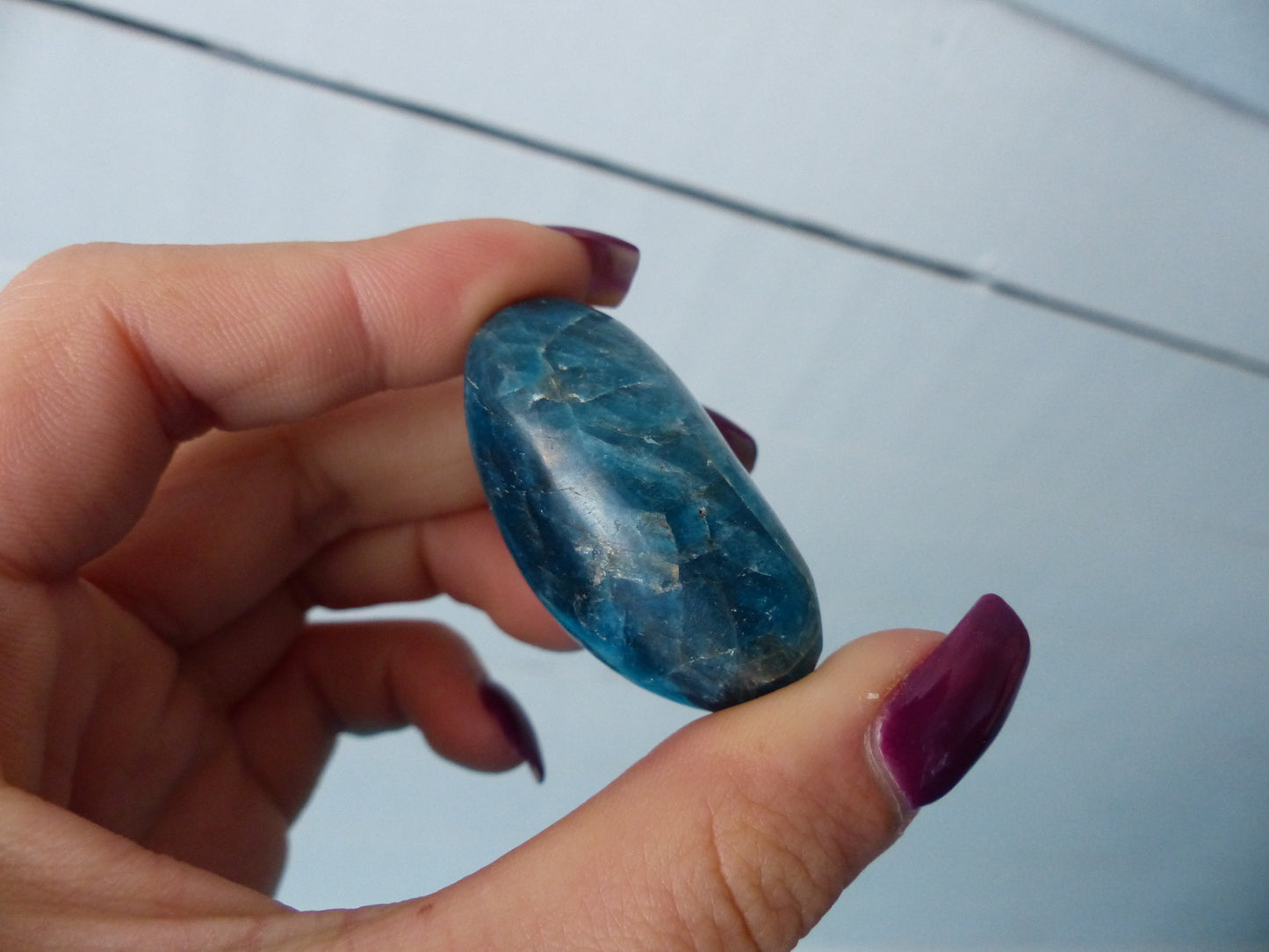 Blue Apatite Palm Stone (#11) - Simply Affinity