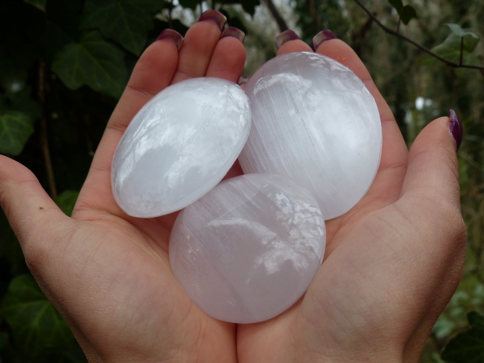 Selenite Palm Stone - Simply Affinity