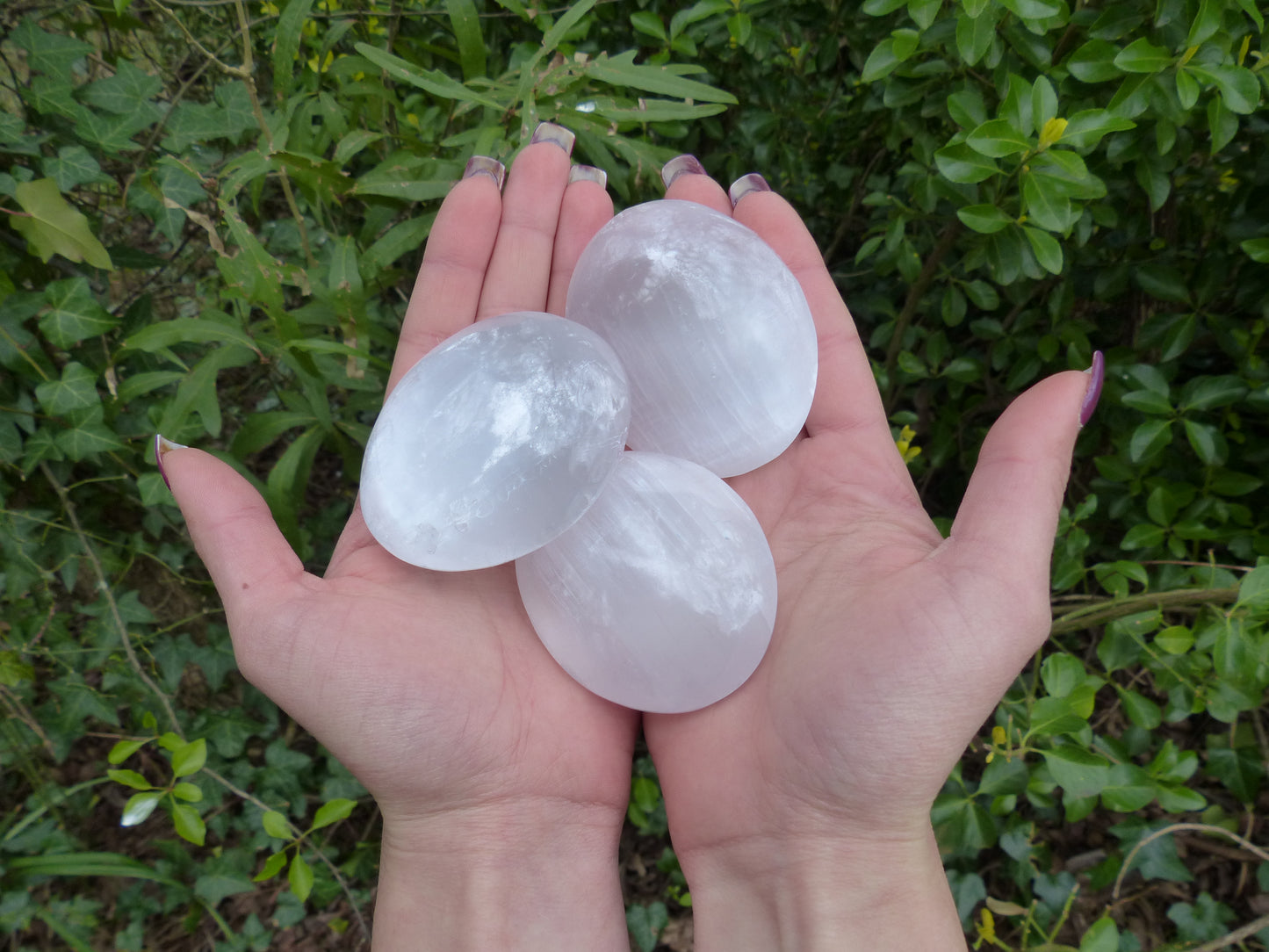 Selenite Palm Stone - Simply Affinity