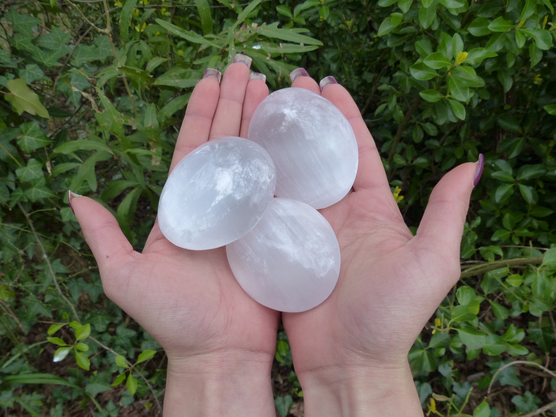 Selenite Palm Stone - Simply Affinity