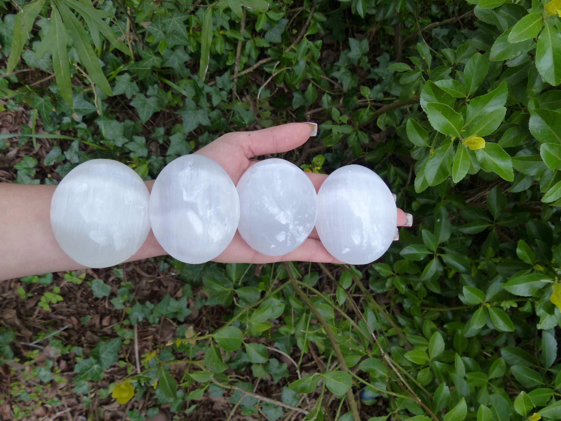 Selenite Palm Stone - Simply Affinity
