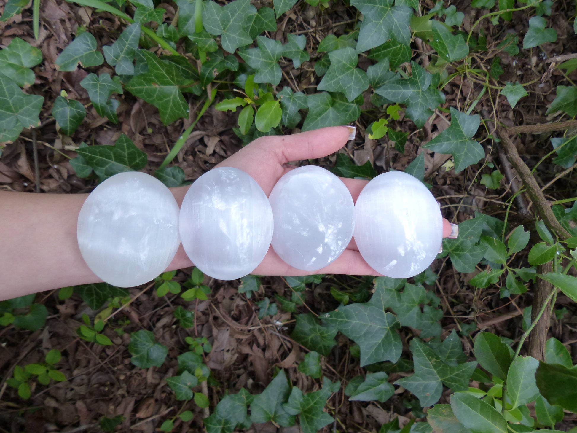 Selenite Palm Stone - Simply Affinity