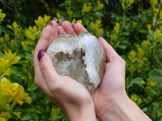 Quartz Geode & Agate Heart (#8) - Simply Affinity