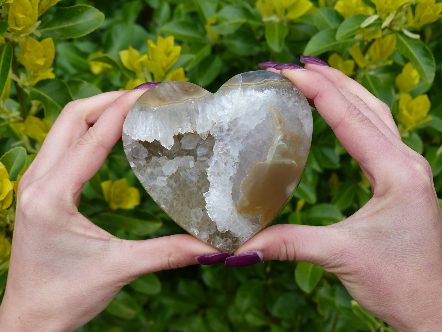 Quartz Geode & Agate Heart (#8) - Simply Affinity