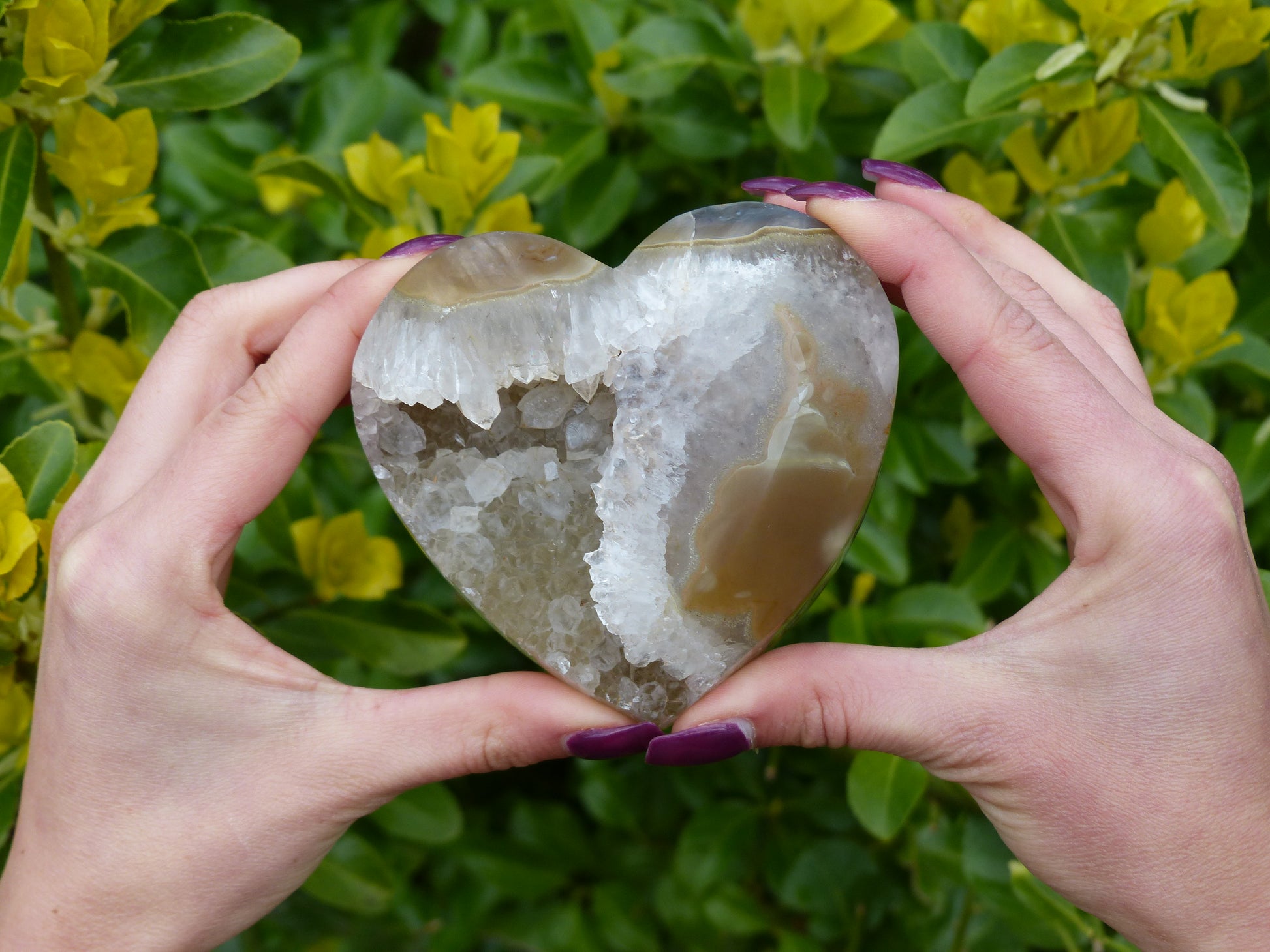 Quartz Geode & Agate Heart (#8) - Simply Affinity