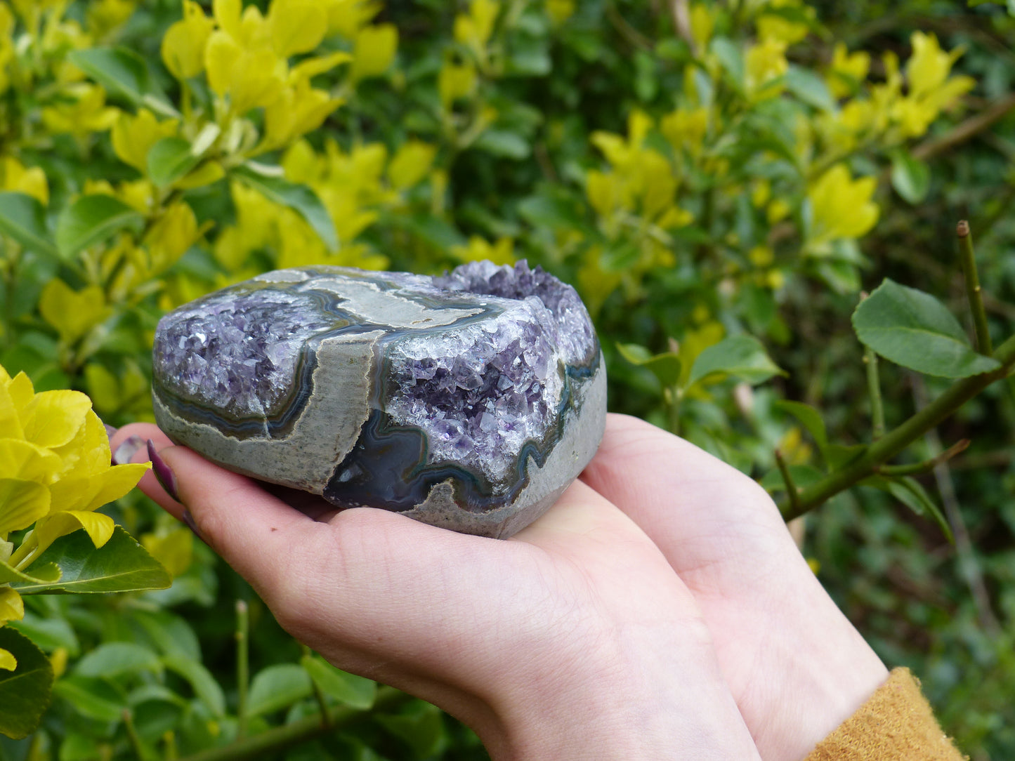 Amethyst Geode & Agate Heart (#7) - Simply Affinity