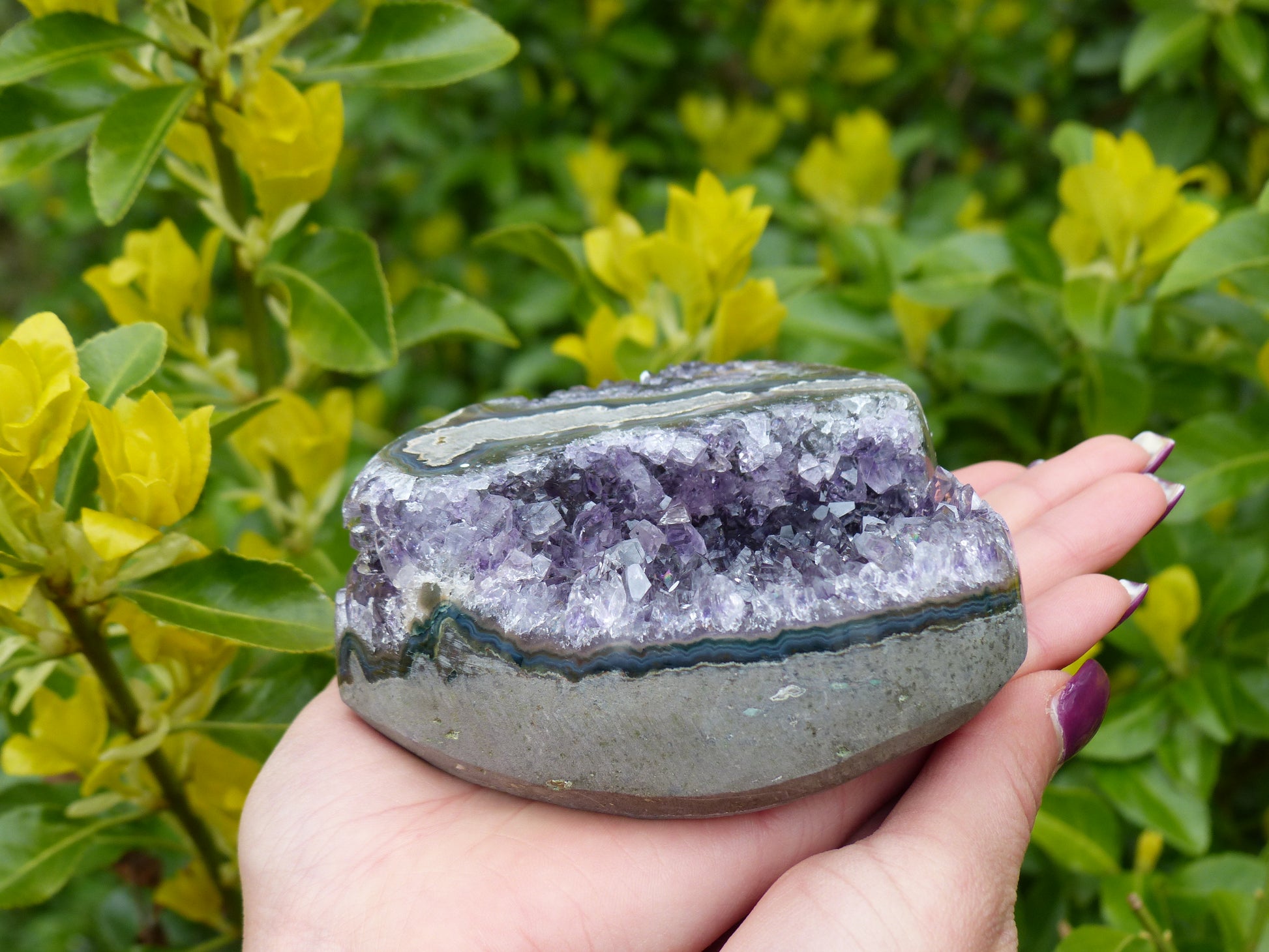 Amethyst Geode & Agate Heart (#7) - Simply Affinity