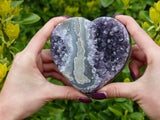 Amethyst Geode & Agate Heart (#7) - Simply Affinity