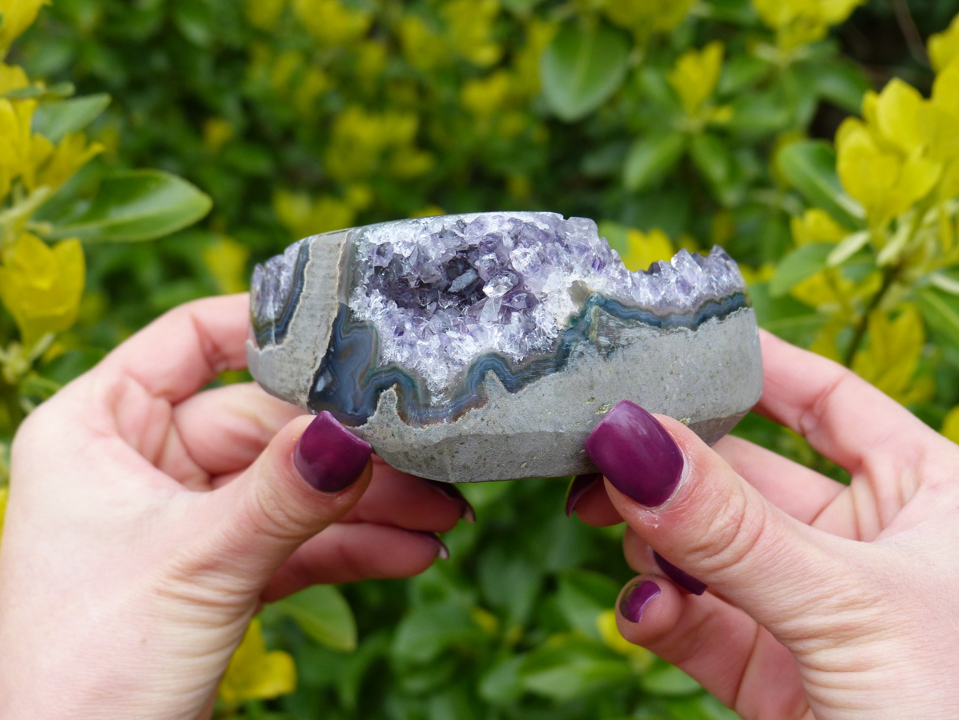 Amethyst Geode & Agate Heart (#7) - Simply Affinity