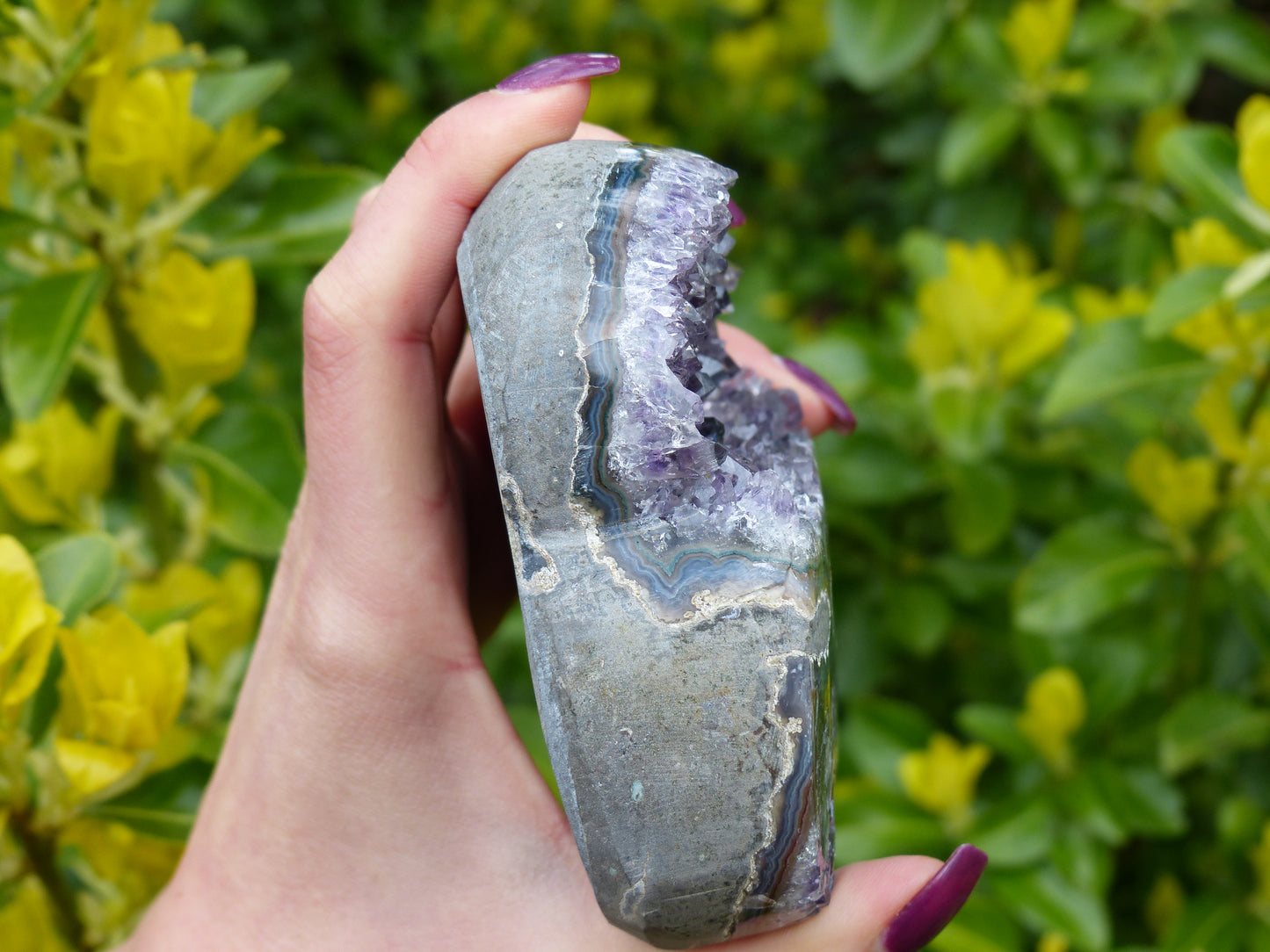 Amethyst Geode & Agate Heart (#7) - Simply Affinity