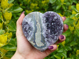 Amethyst Geode & Agate Heart (#7) - Simply Affinity